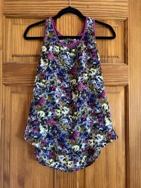 Robin K Floral Camisole in Purple, Olive & Pink